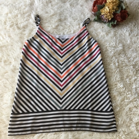 Cabi Blouse Size XS Striped Triangle Design *flaw - Picture 1 of 5